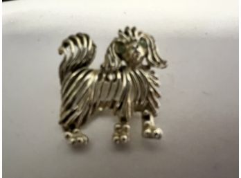 Sterling Dog Pin