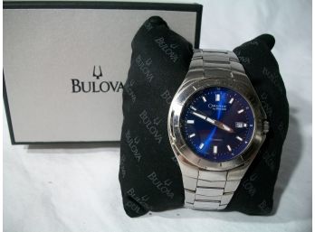 Fantastic Mens 50 Meters Bulova / Caravelle Watch With Box