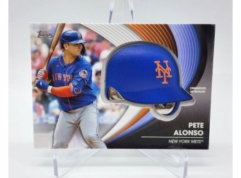 2022 Topps Pete Alonso Batting Helmet Relic Card