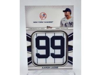 2022 Topps Aaron Judge Player Jersey Number Medallion Relic