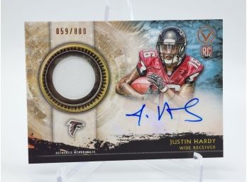 2015 Topps Shield Of Honor Relic Auto Rookie Of Justin Hardy