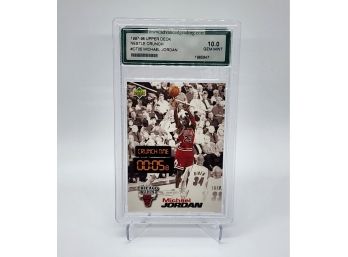 1997-98 Upper Deck Nestle Crunch Michael Jordan Graded 10 Gem Mint