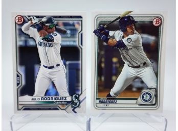 Pair Of Bowman Julio Rodriguez Rookie Cards
