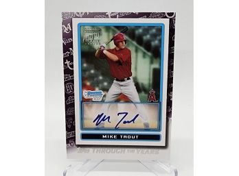 2021 Topps Through The Years Mike Trout Insert Card