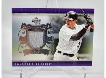 2007 Upper Deck Todd Helton Game Used Jersey Relic Card