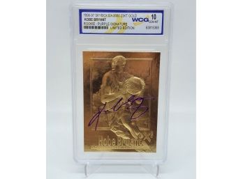1996-97 Skybox 23kt Gold Kobe Bryant Rookie Graded 10 Gem Mint