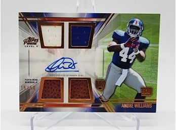 2014 Topps Andre Williams Rookie Quad Patch Auto /50