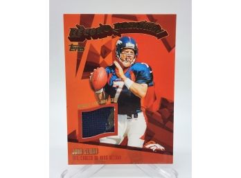 2003 Topps John Elway Game Used Jersey Relic Card