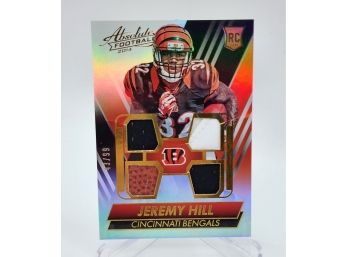 2014 Absolute Jeremy Hill Quad Relic Rookie /99