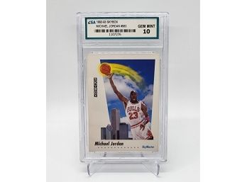 1992-93 Skybox Michael Jordan Graded 10 Gem Mint