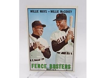 1967 Topps Fence Busters Willie Mays Willie Mccovey