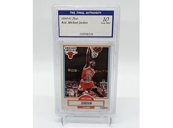 1990-91 Fleer Michael Jordan Graded 10 Gem Mint