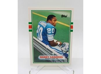 1989 Topps Traded Barry Sanders Rookie Card