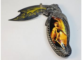 Unique Heavy Ornate Dragon Pocket Knife