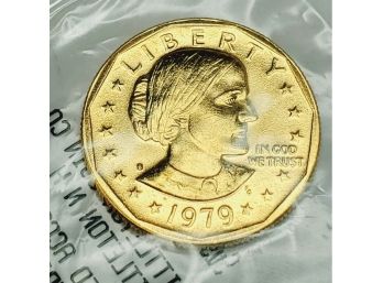 1979 Gold Plated Susan B Anthony Dollar Sealed