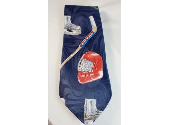 Vintage A. Rogers  Hockey Themed Neck Tie