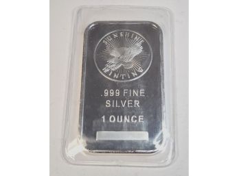 1oz .999 Pure Silver Bar - Sunshine Mint Sealed In Plastic