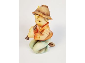 1964 M I Hummel Figurine 'Shepard Boy Kneeling W Flute/ Little Totter' HUM#214 RARE Hard To Find