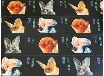 SEALED  USPS AMERICAN BATS Night Friends Full Stamp Sheet Of 20 - 37 Cent Stamps