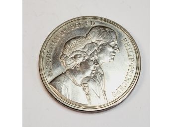 1997    5 POUNDS  English Coin  Queen Elizabeth And King Philip