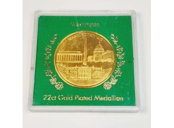Washington 22k Gold Plated Medallion