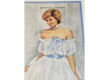 1997 International Collectors Society Princess Diana Togo White Dress Stamp