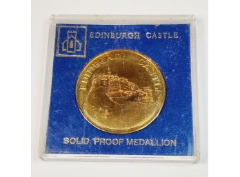 Edinburgh Castle Solid Proof  Medallion