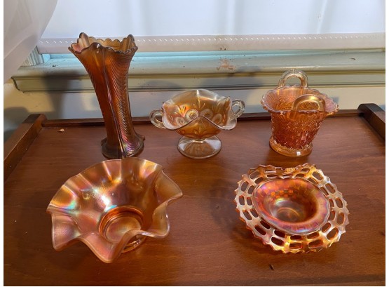 Group Of Carnival Glass