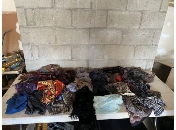 Large Grouping Of Womens Scarves