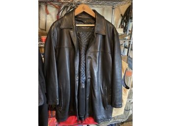 Marc New York Leather Jacket Mens XL