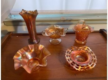 Group Of Carnival Glass