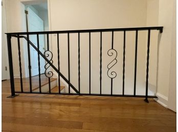 A Wrought Iron Railing And Banister