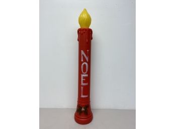 Vintage 37' Noel Candle Union Products Blow Mold