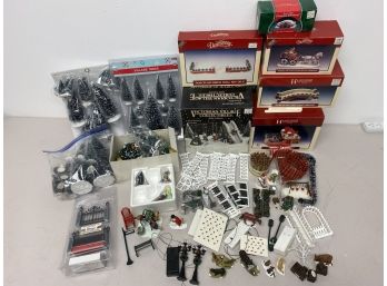 Christmas Village And Accessories