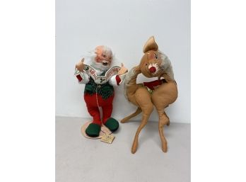 Annalee 17' Christmas Santa And Reindeer