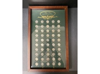 Fifty States Commemorative Coins Set In Frame