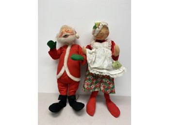 Vintage 29' Annalee Christmas Santa And Mrs. Claus