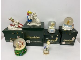 Collection Of Dept 56 Snowbabies Figurines And Snowglobes