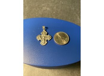 I Am Catholic Please Call A Priest Sterling Silver Cross Pendant Charm