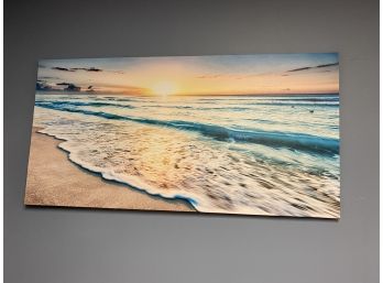Beach Ocean Canvas Art Print 39 X 20'