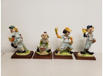 Collectible Baseball Clown Figurines 10'