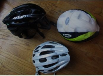 Lot Of 3 Bike Helmets