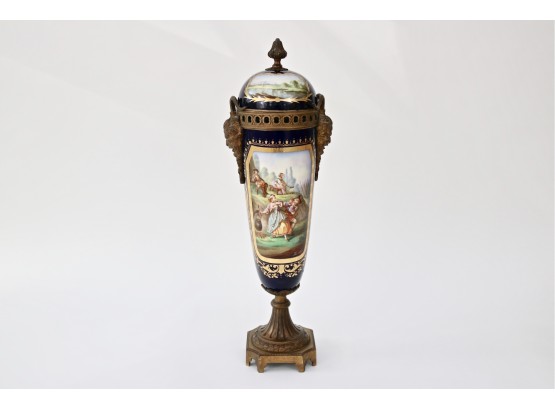 Sevres Authentic 19th Century Jean-Louis Morin Porcelain Vase