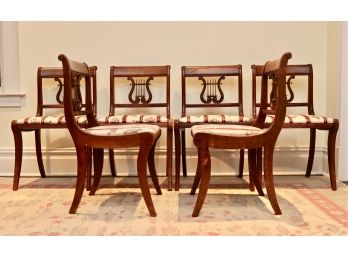 Set Of Six Vintage Mid Century Drexel Wooden Chairs