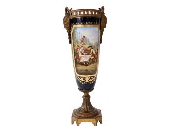 Sevres Authentic 19th Century Jean-Louis Morin Porcelain Vase