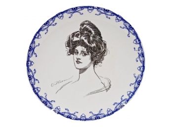 Royal Doulton Art Nouveau 'Gibson Girl' Portrait Plate