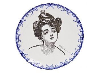 Royal Doulton Art Nouveau 'Gibson Girl' Portrait Plate