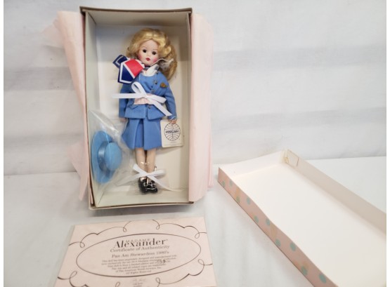 Madame Alexander Pan Am Stewardess With COA In Box - Never Used!
