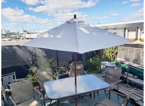 Patio Table And Chairs With Umbrella
