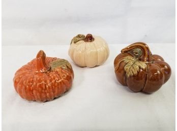 3 Ceramic Gourds